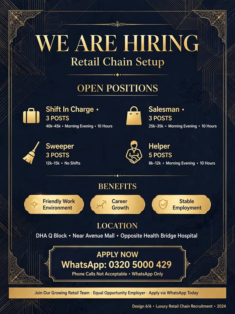 shift incharge required 2