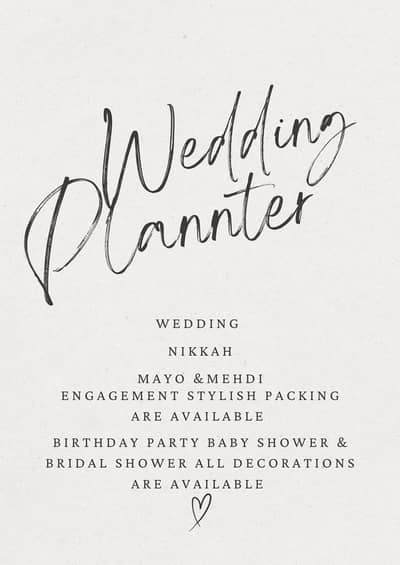 WEDDING PLANNER