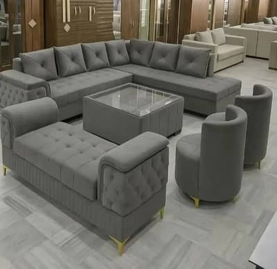L Shape Sofa/Bubble Sofa/Corner Sofa/5Seater Sofa /7 Seater Sofa
