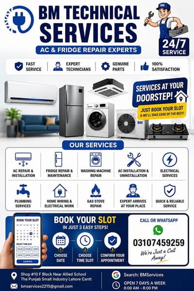AC and Fridge Repair and Gas Charging 03290080082