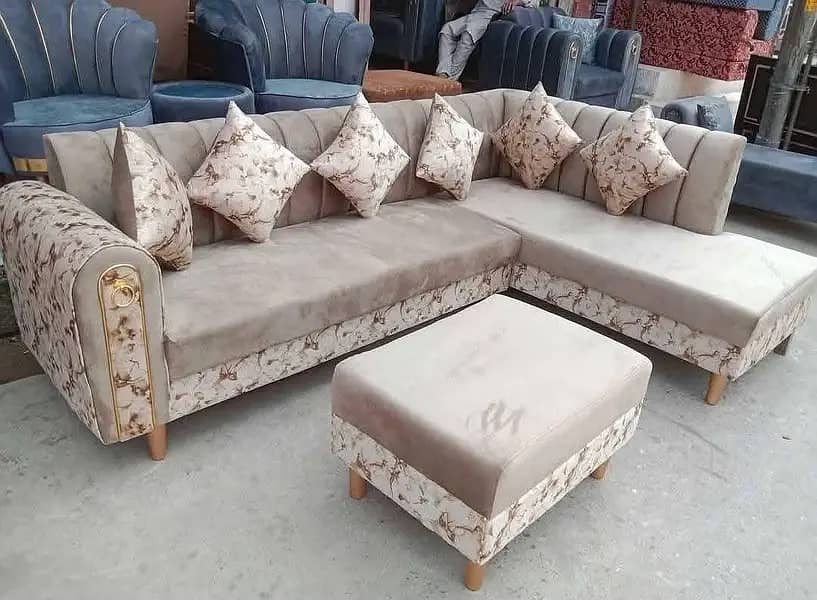 L Shape Sofa/Bubble Corner Sofa/ 5 Seater Sofa/7Seater Sofa/WoodenSof 7