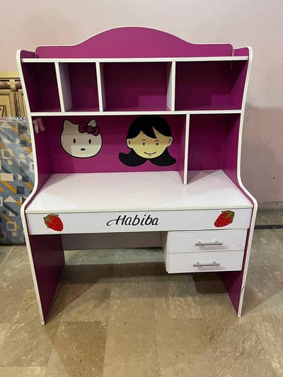 Study Table with Storage & Drawers