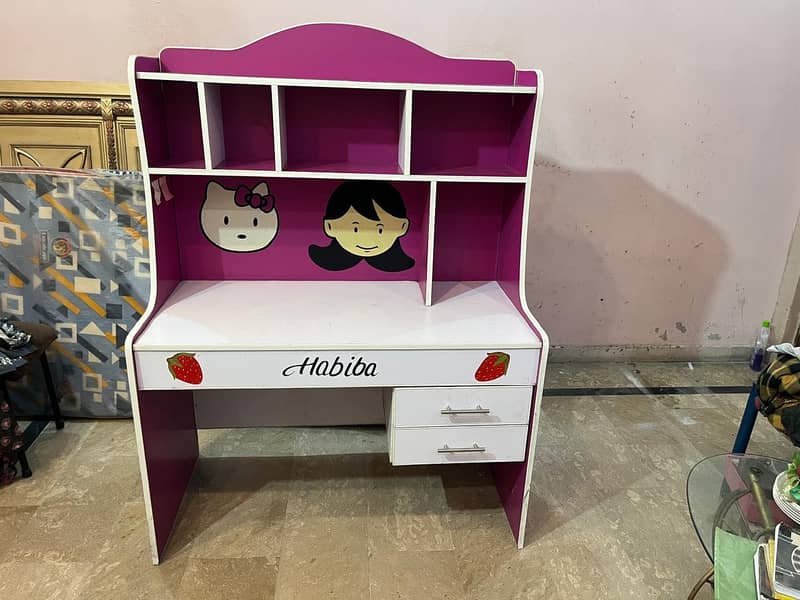 Study Table with Storage & Drawers 5