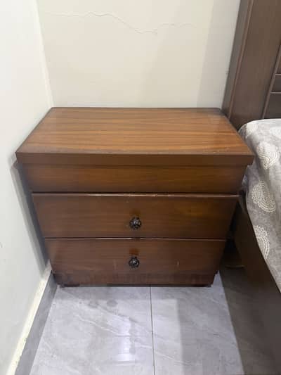 Brand new bed with side table