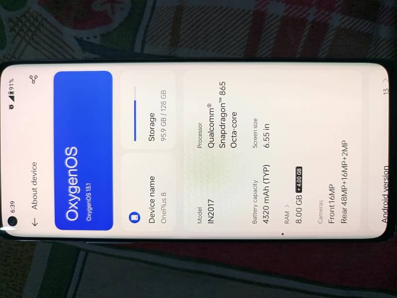 One Plus 8 5
