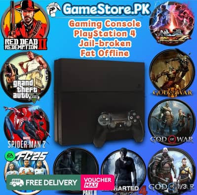 PS4 Slim 500GB Jailbreak | Box Packed Condition | Loaded with Games