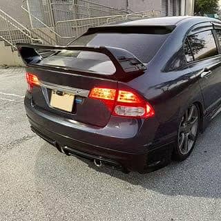 Honda reborn si trunk with spoiler plastic