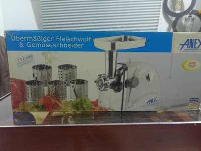 Anex meat grinder and vegetables cutter