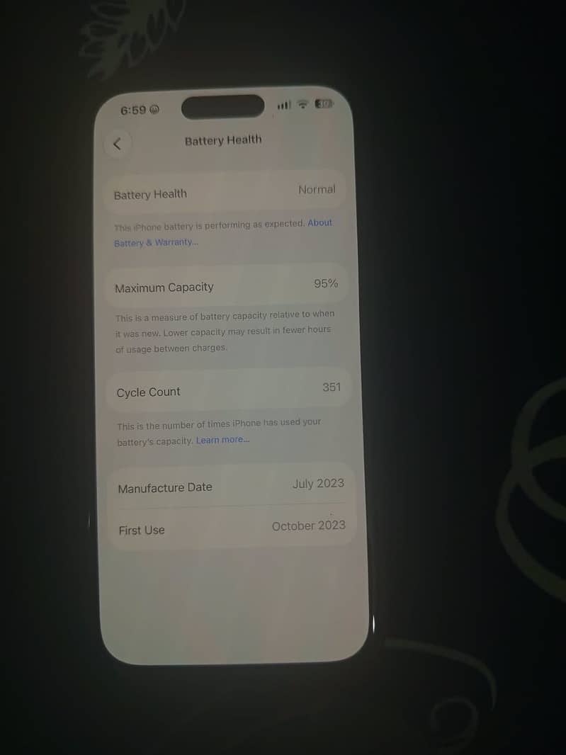 iPhone 15 Pro 256GB PTA Approved | 95% Battery | 100% Original 1