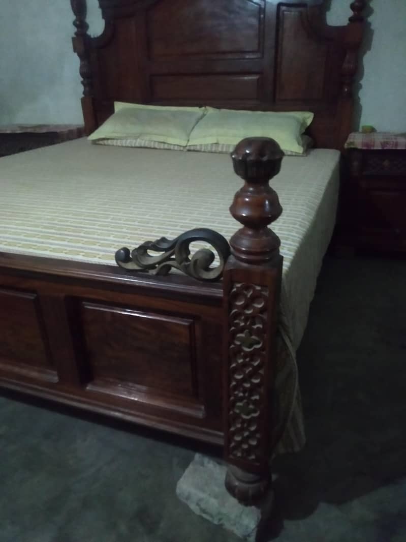 bed with side table 3