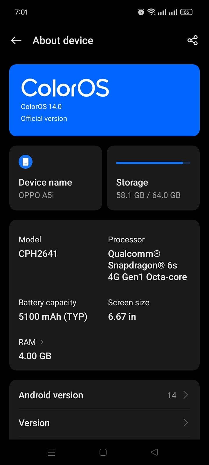 Oppo A5i 5