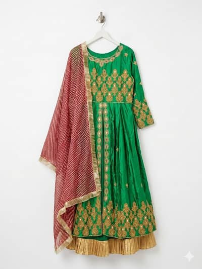 Mehndi Dress – 1 Time Wear – Heavy work – Excellent Condition