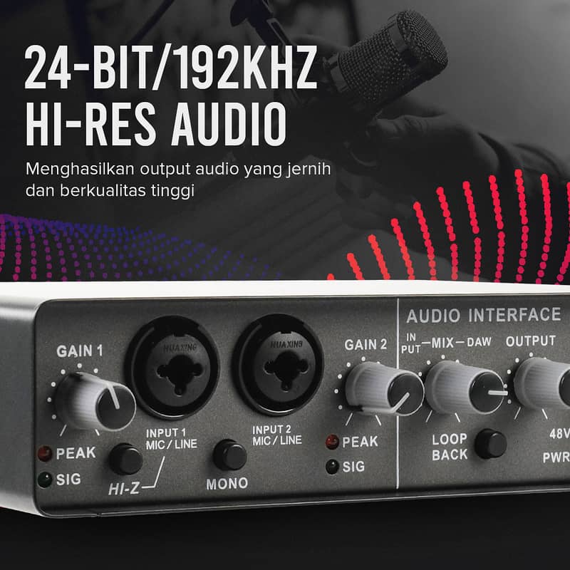 TEYUN Q24 External USB Audio Interface 3