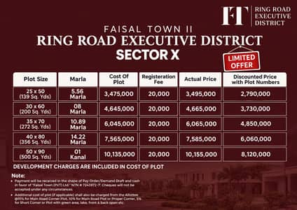 Faisal Town Phase 2 Booking Available