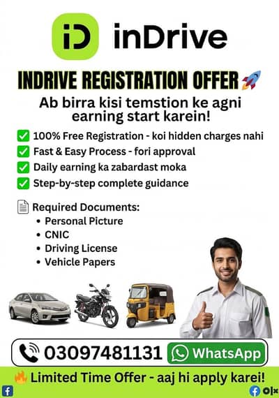  INDRIVE REGISTRATION –0309-7481131