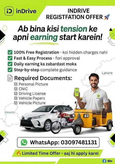  INDRIVE REGISTRATION –0309-7481131