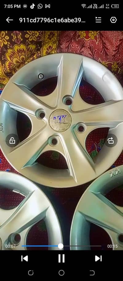 Alley Rim 12 inches for sell use only2 monthe Mehran+Alto+Bolan
