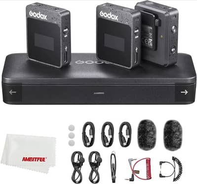 Godox MoveLink II M2 Compact 2-Person Wireless Microphone System for C