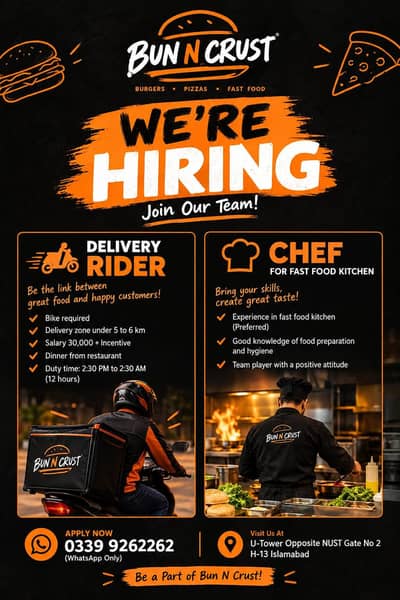 Chef & Rider Required