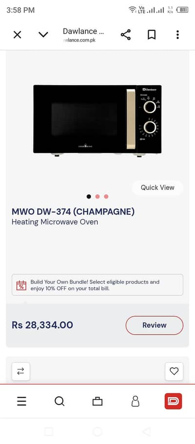microwave oven