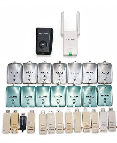 ALFA & TP-Link WiFi USB Adapters Lot - 29 Pcs - Working Condition"
