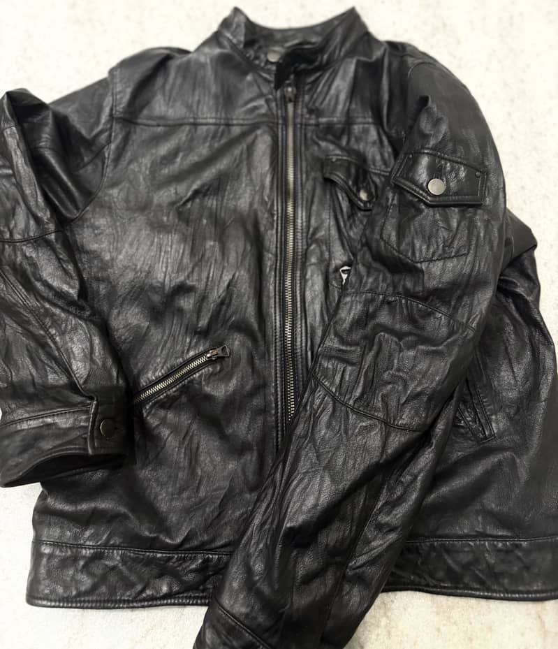Black leather jacket 0