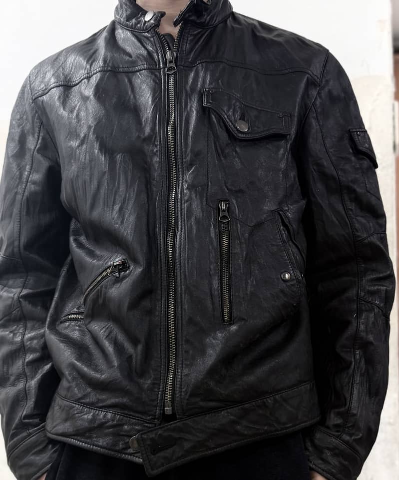 Black leather jacket 1