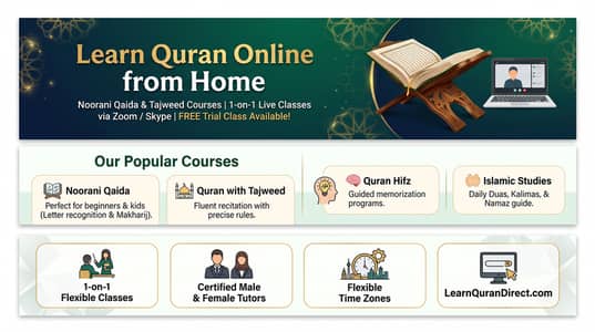 Online Noorani Qaida & Quran Learning Classes with Tajweed
