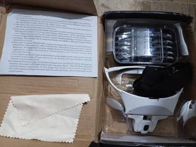 eyeglasses bracket/headband interchangeable magnifier with 2 leds