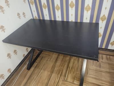 Black Computer Desk with spinning chair