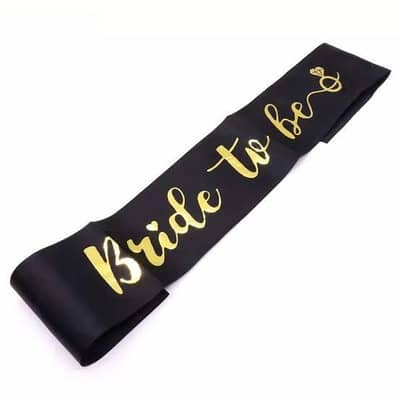 new!bridal shower sash. available in both colours. not even used once.