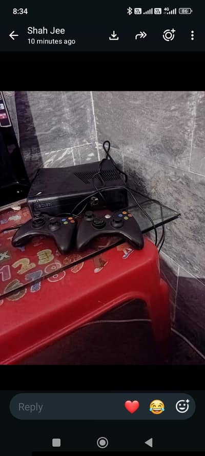Xbox one 360 with two cable handle for sale