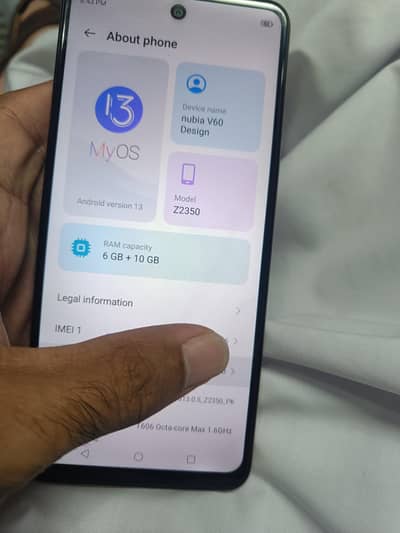 Nubia v60 6+10/256