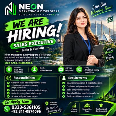 Female Sales Executive Required | Urgent hiring | Jobs | Islamabad
