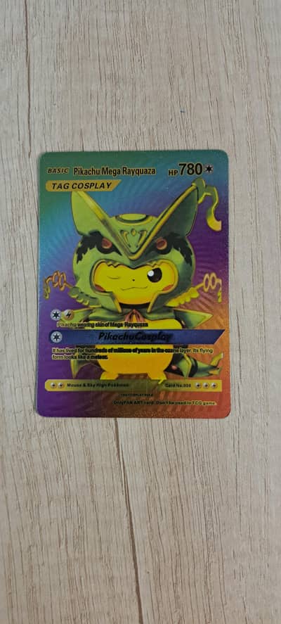 Rainbow edition pikachu cards.
