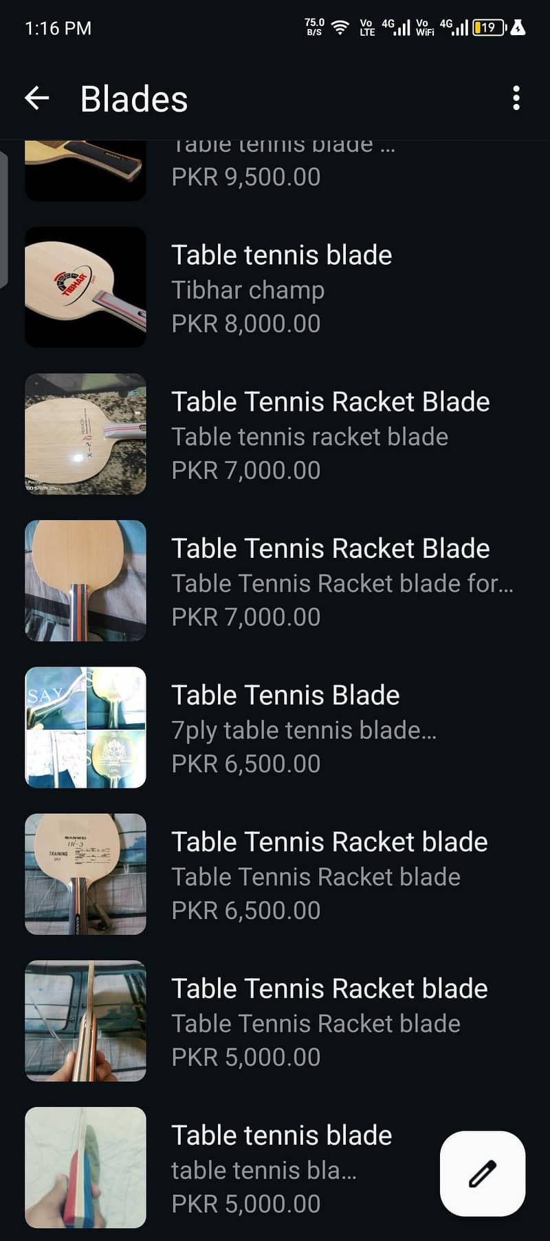 table tennis racket custom made 2