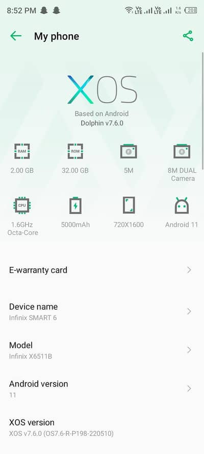 Infinix Smart 6