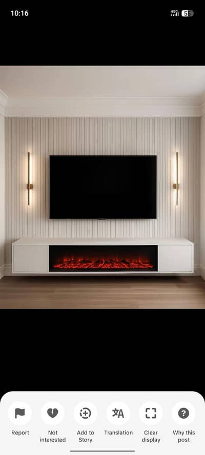 Electric 3D fire place