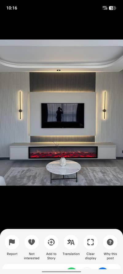 Electric 3D fire place