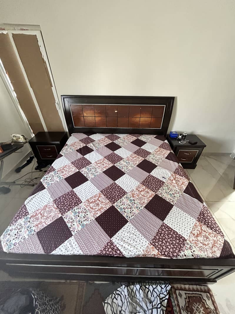 Walnut Wood Bed 1