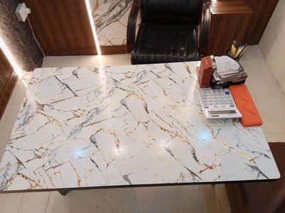 Marble Design Executive Office Table with Drawers