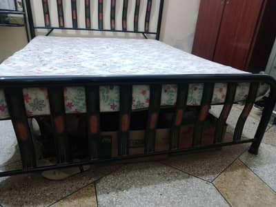 Iron Bed with matress and Dressing Table
