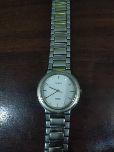 Vintage Seiko Dolce 8N41-6040 HAQ Dress Watch – Two-Tone (excellent c-