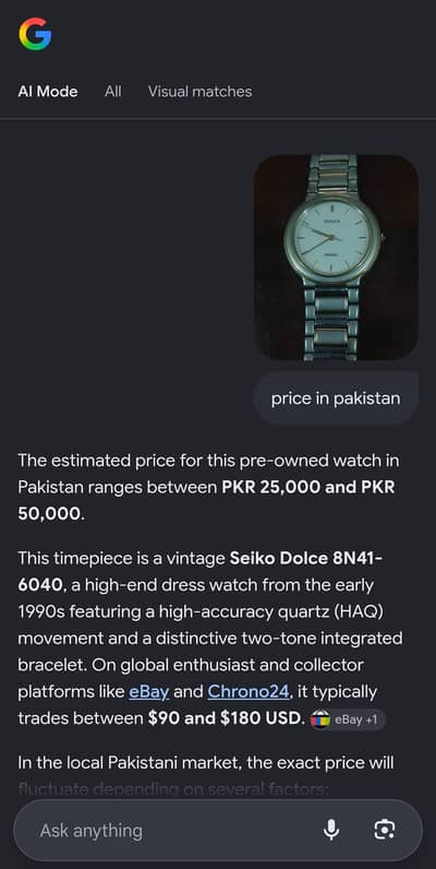 Vintage Seiko Dolce 8N41-6040 HAQ Dress Watch – Two-Tone (excellent c-