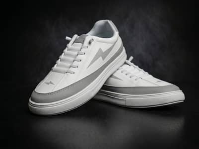 FLASH WHITE CASUAL SNEAKERS FOR ORDER; 03109905077