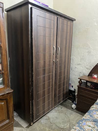 Wood wardrobe