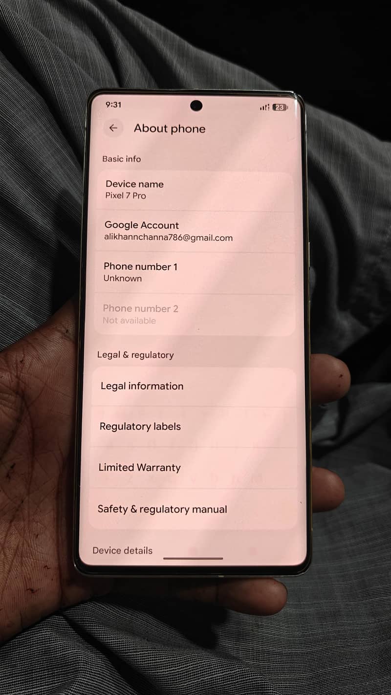 Google Pixel 7 Pro 4