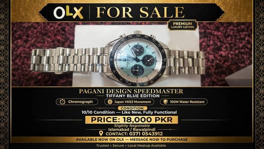 Pagani Design Speedmaster Tiffany Blue 10/10 18k