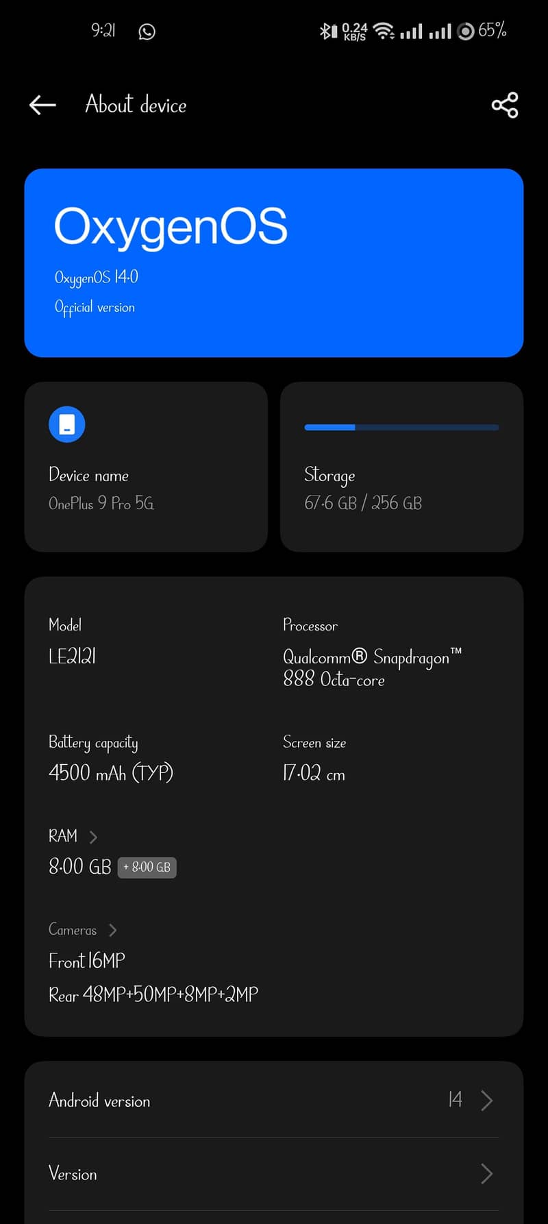 One Plus 9 Pro 2