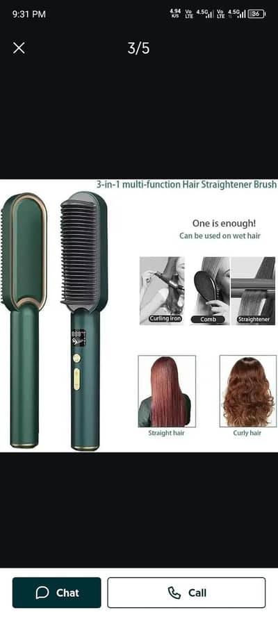 Hair straightener